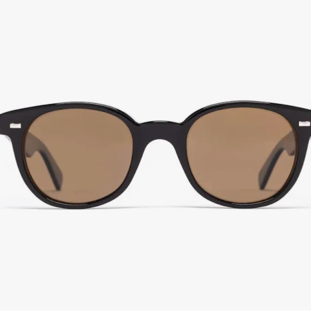 Salt Optics Andy - Classic Black Sunglasses with Brown Lenses
